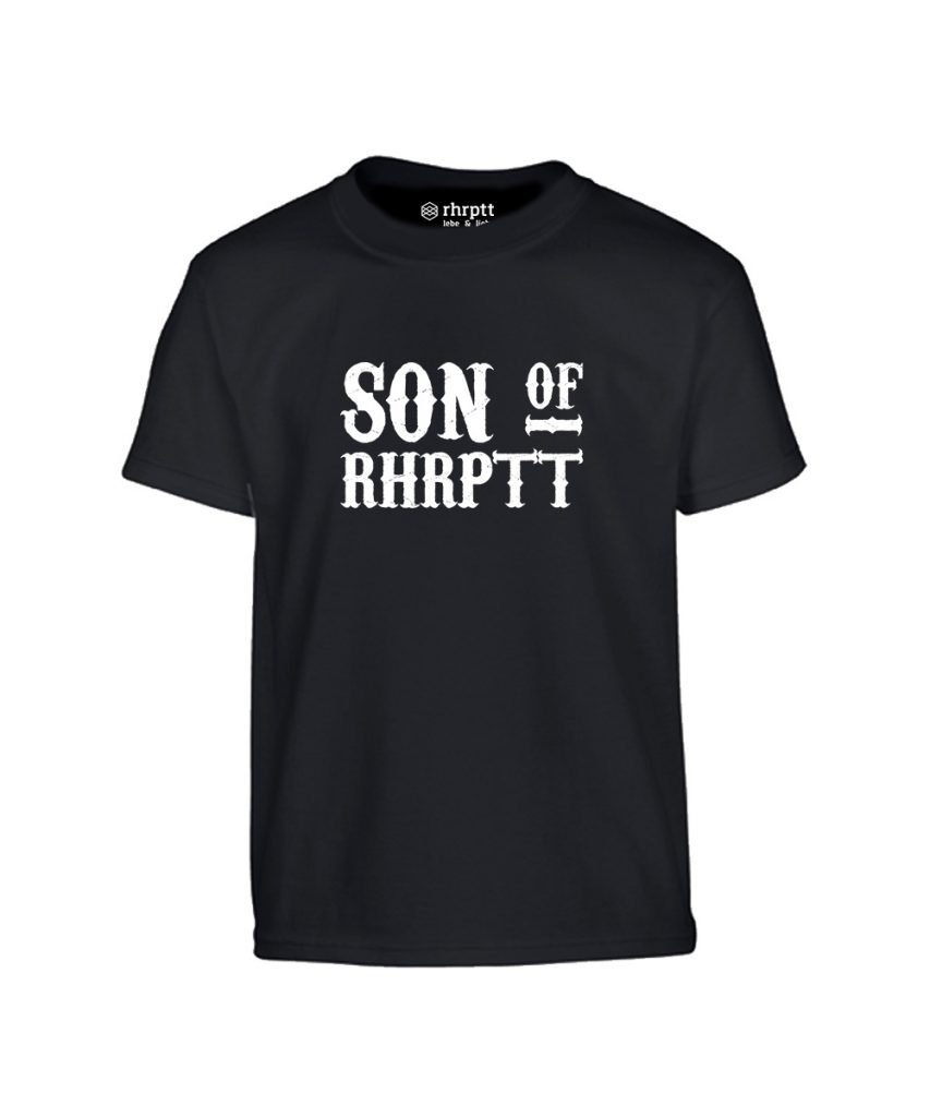 rhrptt kinder t-shirt vorne son of rhrptt schwarz