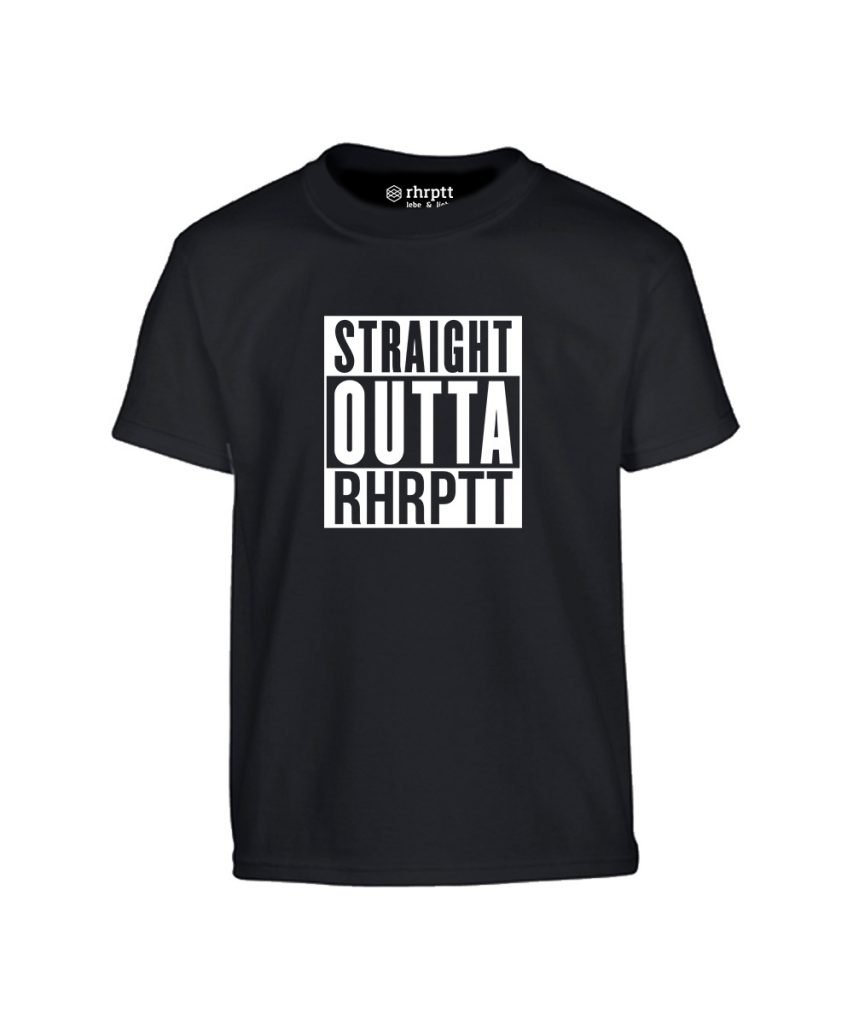 rhrptt kinder t-shirt vorne straight outta rhrptt schwarz