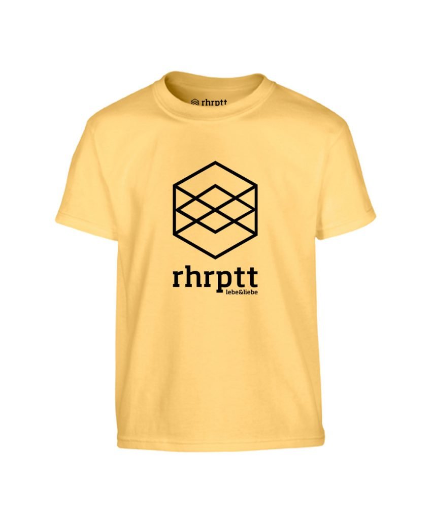 rhrptt kinder tshirt vorne lebe und liebe rhrptt yellow-haze 1