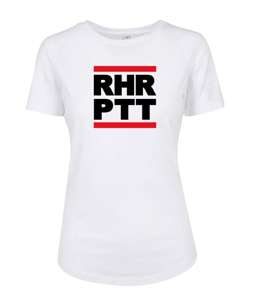 rhrptt t-shirt fit-tee vorne rundmc weiss damen