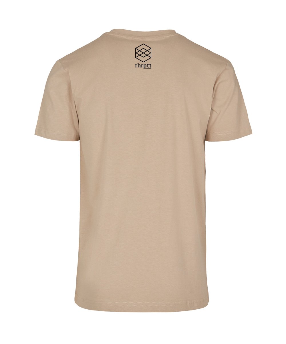 rhrptt t-shirt sand brandlogo hinten