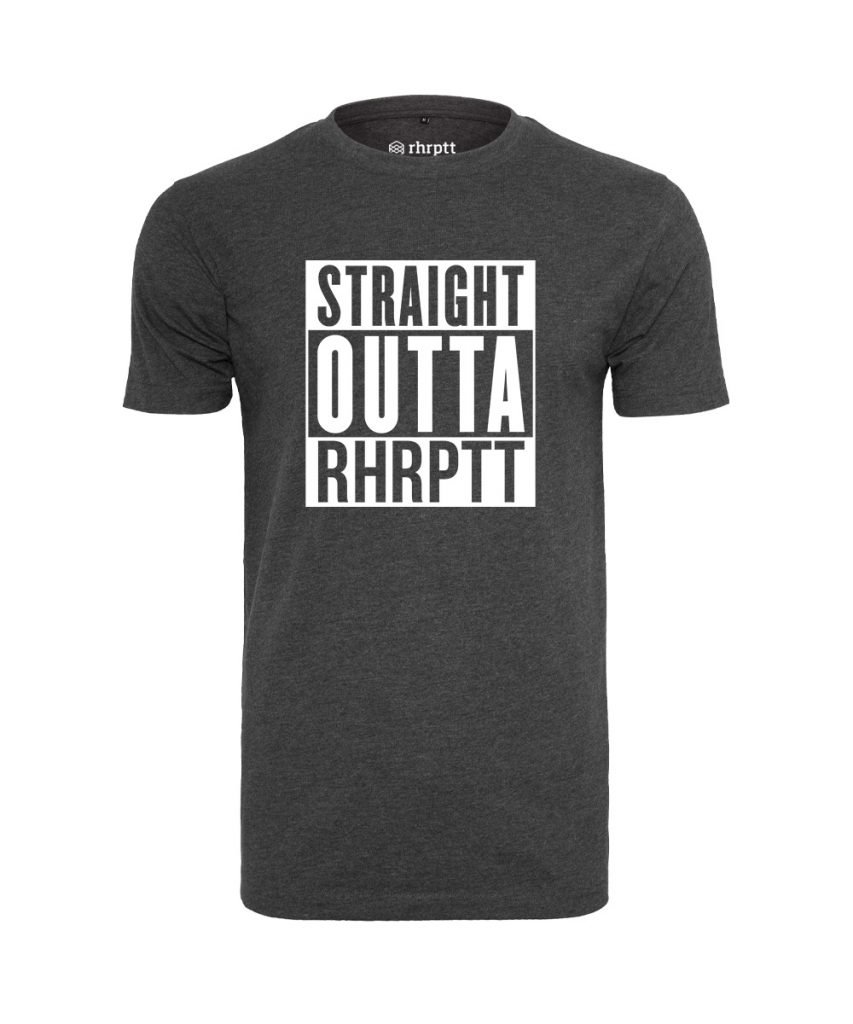 rhrptt t-shirt straight outta rhrptt kohle vorne gross