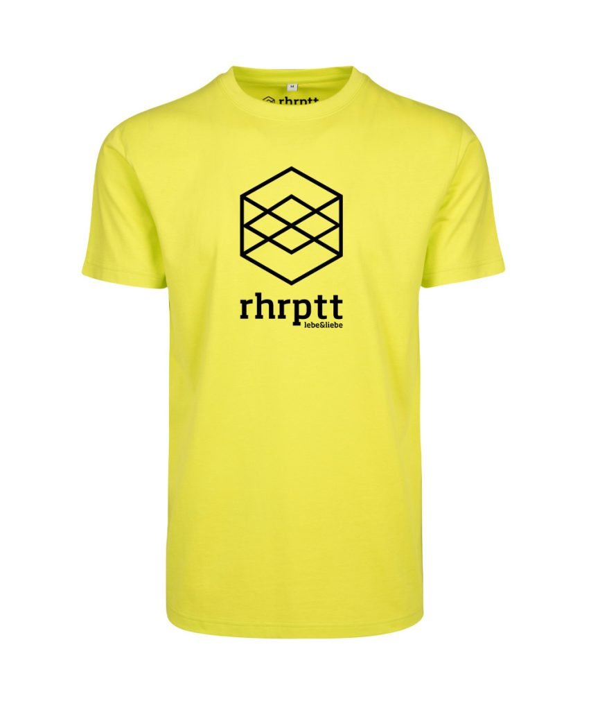 rhrptt t-shirts lebe und liebe rhrptt frozen yellow gross vorne