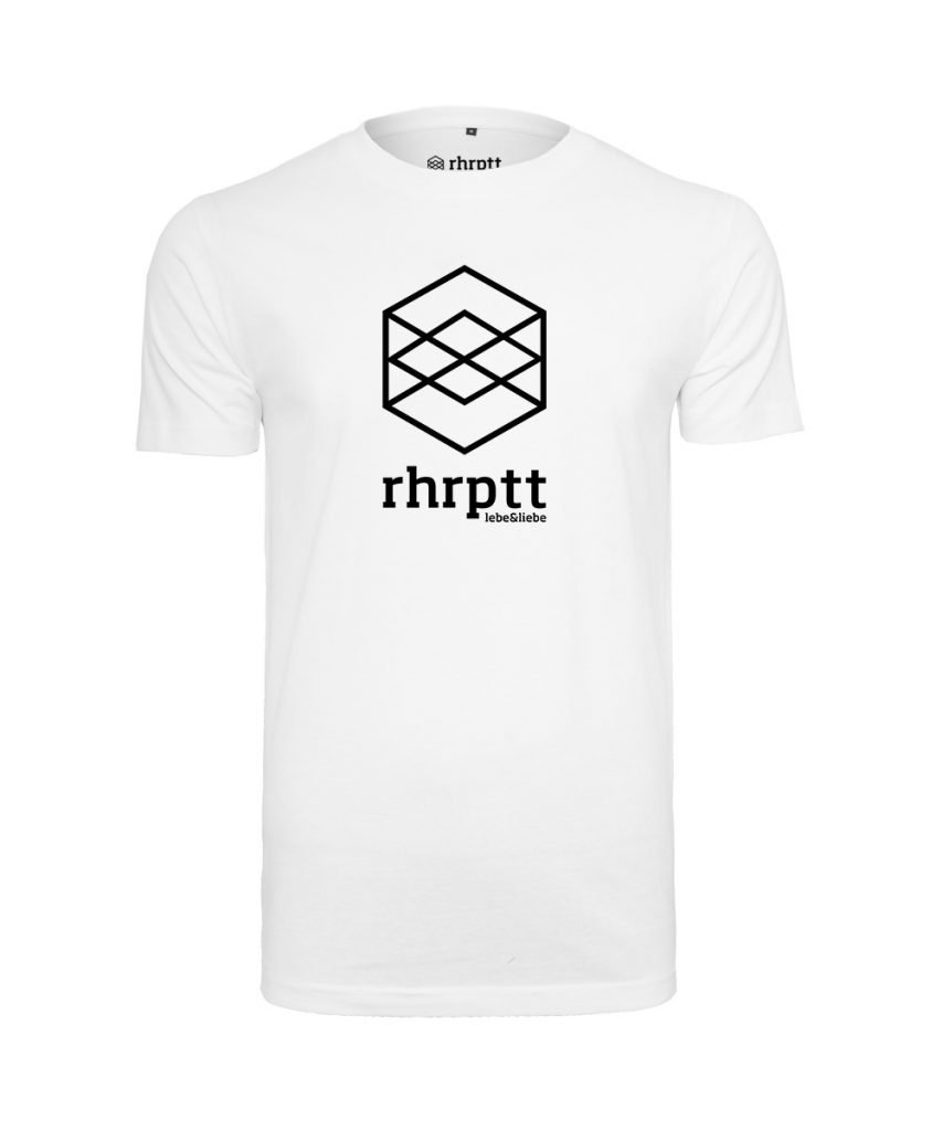 rhrptt t-shirts lebe und liebe rhrptt weiss gross vorne