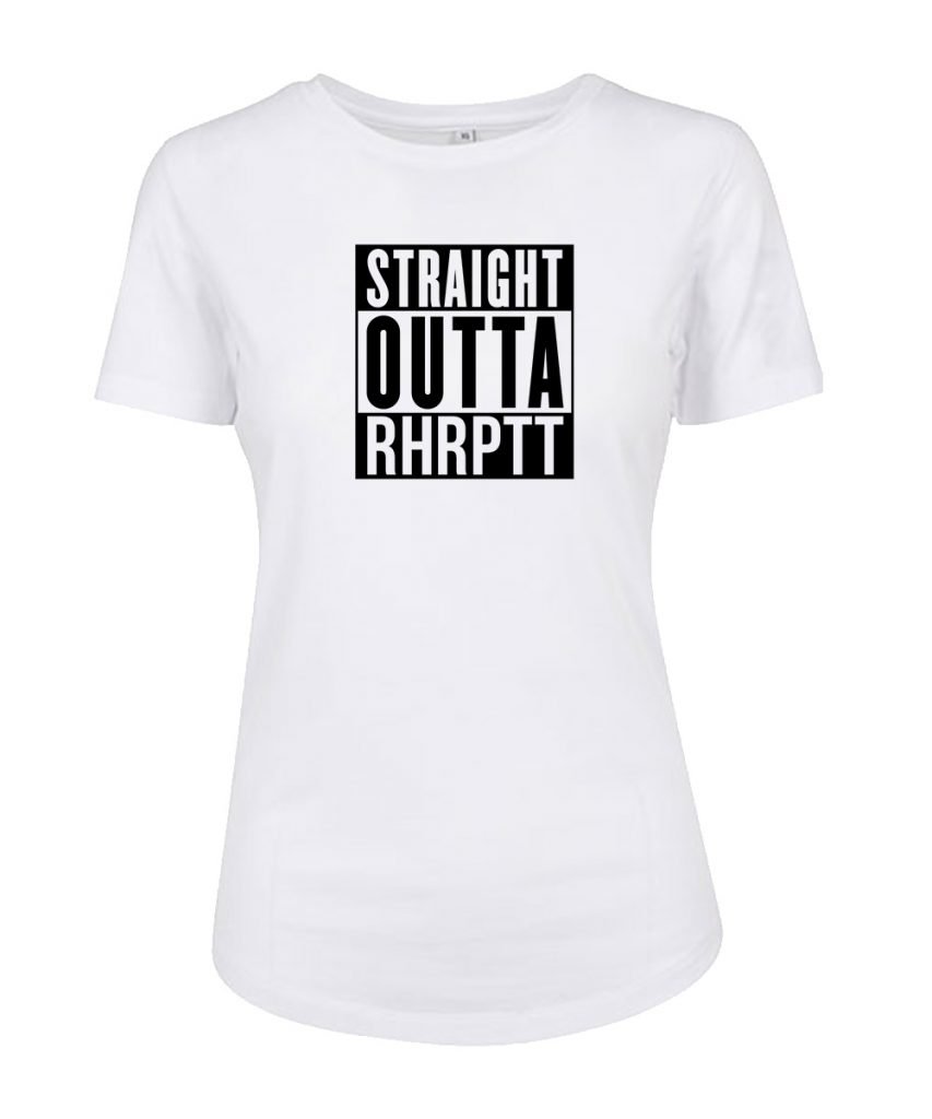 straight outta ruhrpott fit-tee t-shirt vorne damen frauen weiss 1