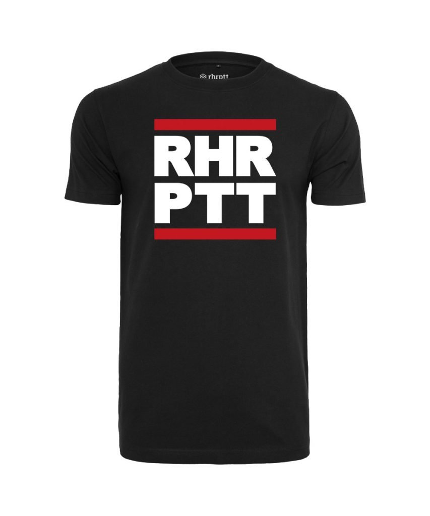 rhrptt t-shirt schwarz rundmc gross vorne