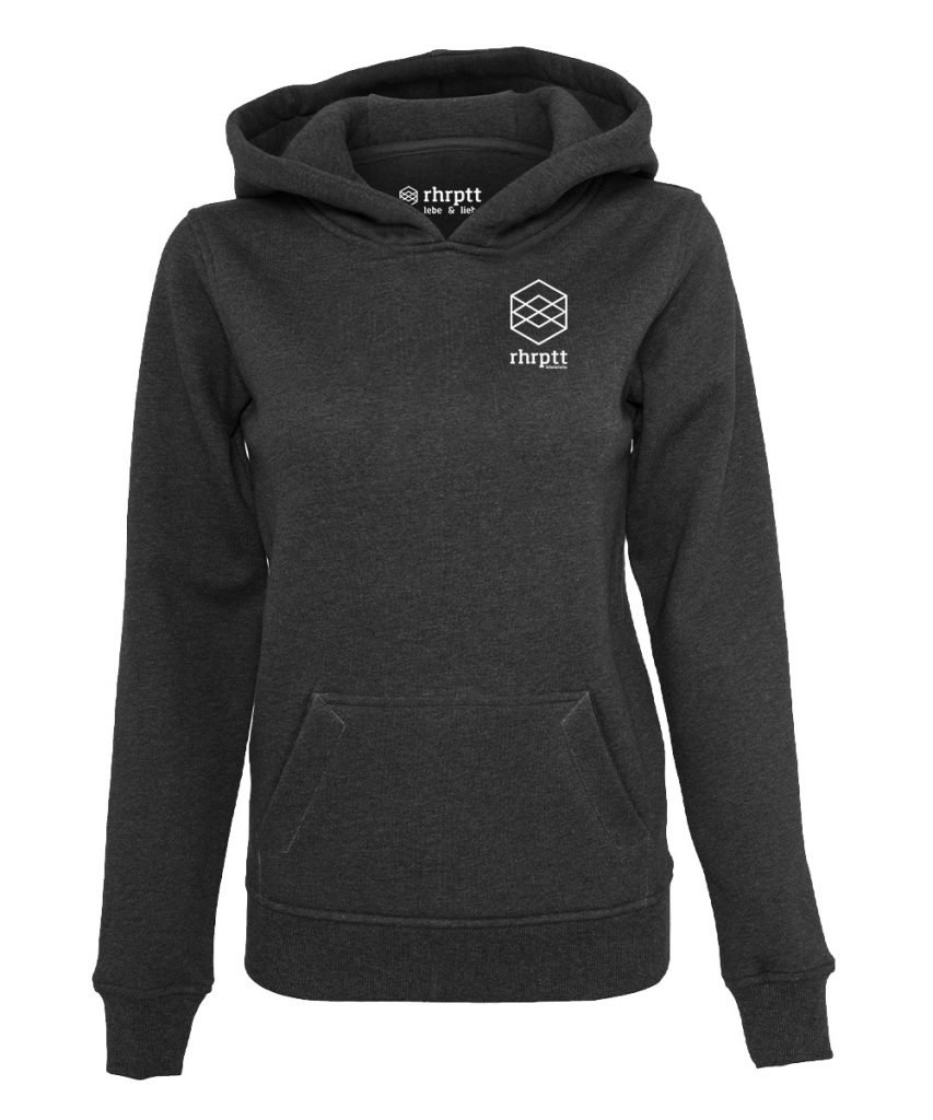 lebe und liebe ruhrpott klein hoodie kapuzenpullover damen frauen kohle