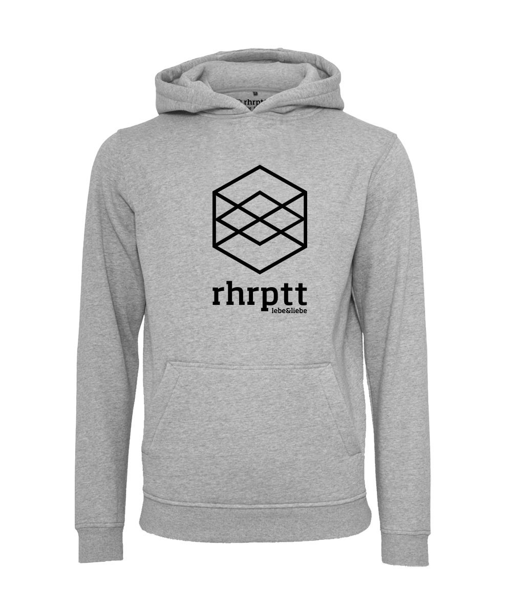 rhrptt hoodie lebe liebe rhrptt gross heather grey grau