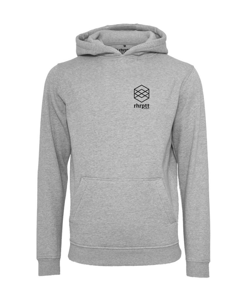 rhrptt hoodie lebe liebe rhrptt klein heather grey grau