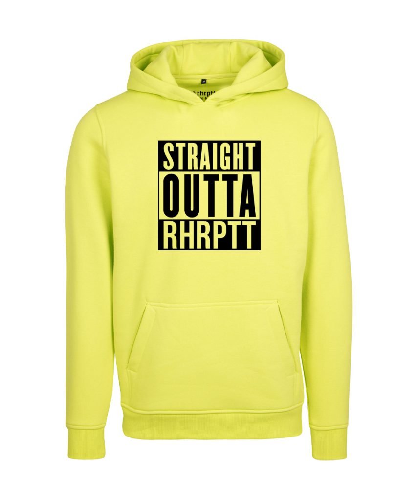 rhrptt hoodie straight outta rhrptt gross frozen yellow gelb