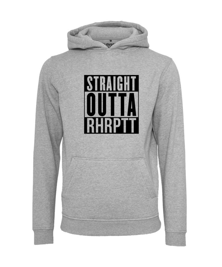 rhrptt hoodie straight outta rhrptt gross heather grey grau