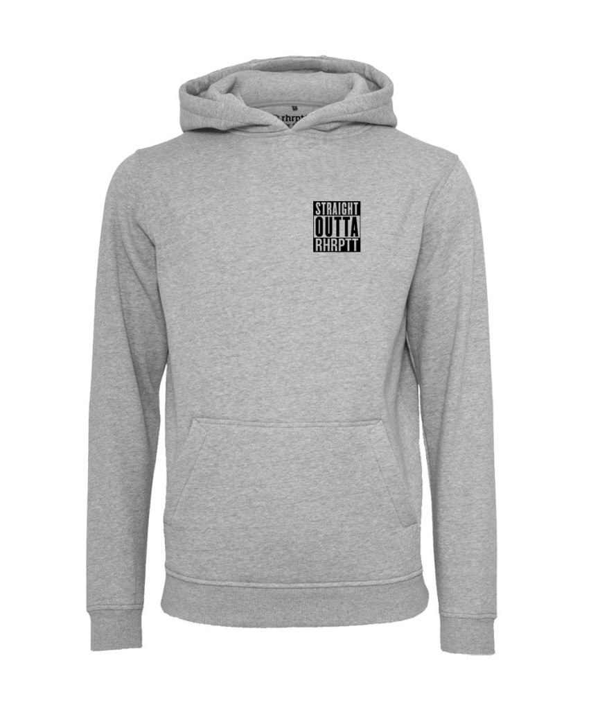 rhrptt hoodie straight outta rhrptt klein heather grey grau