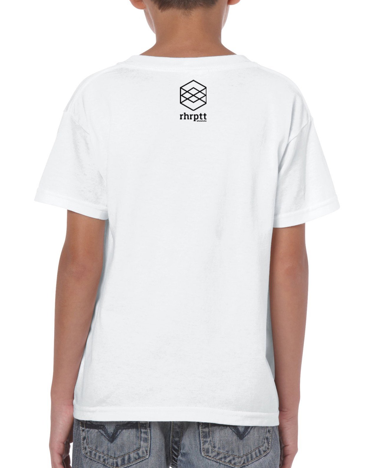 rhrptt kinder t-shirt hinten brandlogo rhrptt kinder t-shirt hinten brandlogo weiß