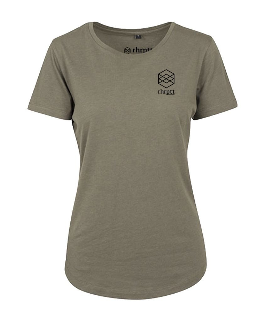 rhrptt lebe und liebe ruhrpott klein ladies fit tee damen olive