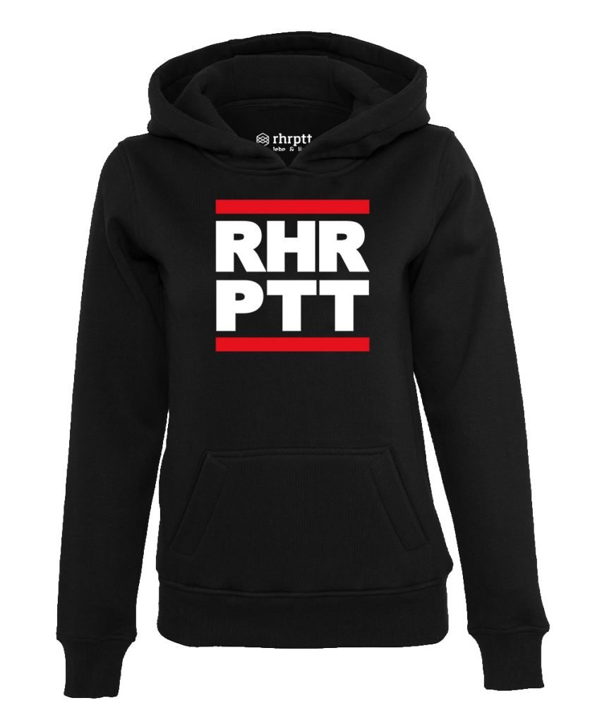 ruhrpott hoodie kapuzenpullover damen frauen schwarz 1