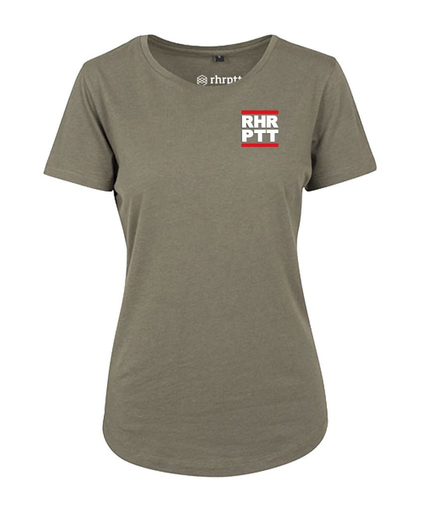 rhrptt ruhrpott klein ladies fit tee damen olive 2 dunkelgrün