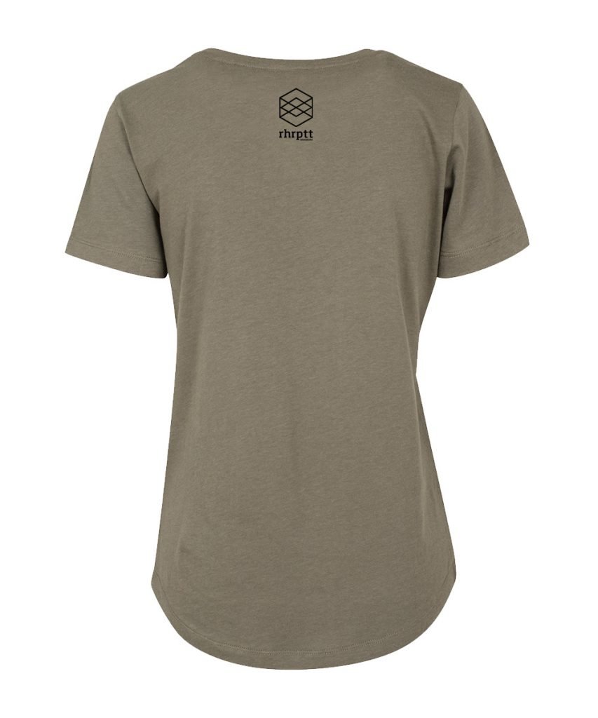 rhrptt t-shirt fit tee olive brandlogo hinten