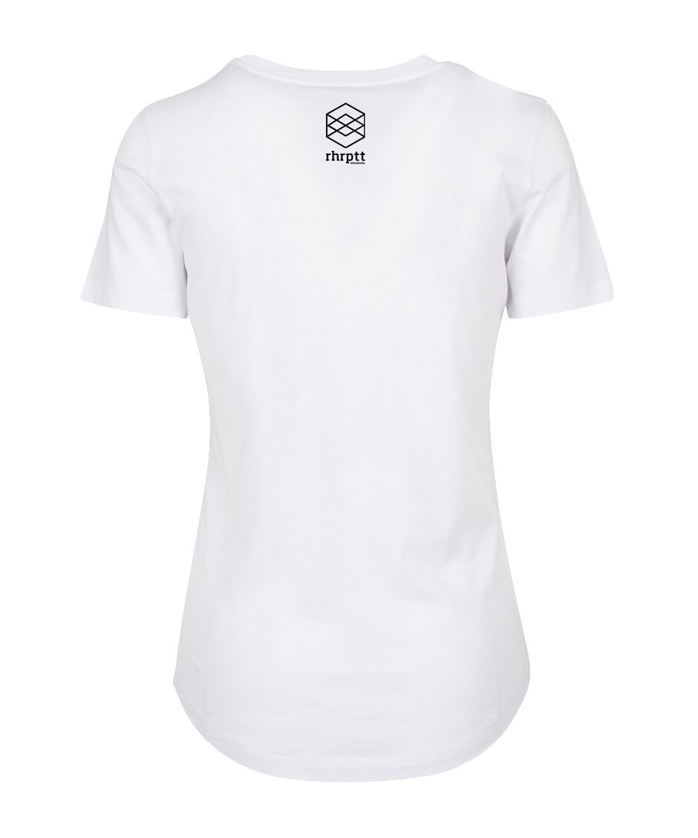 rhrptt t-shirt fit tee weiss brandlogo hinten