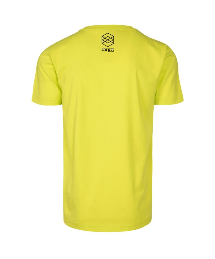 rhrptt t-shirt frozen yellow gelb brandlogo hinten