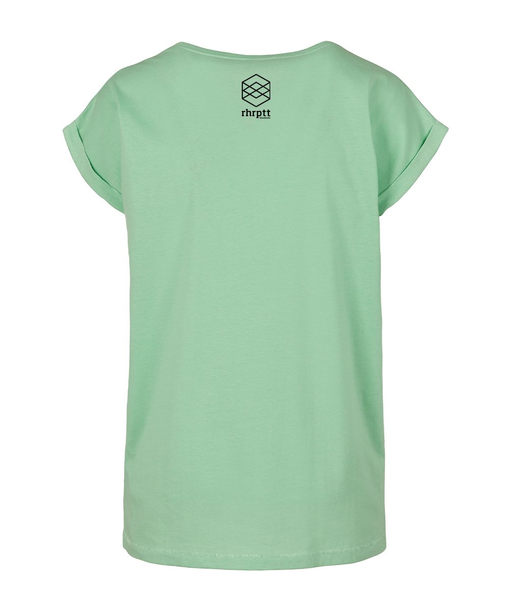 rhrptt t-shirt hinten mint hellgrün frauen damen brandlogo