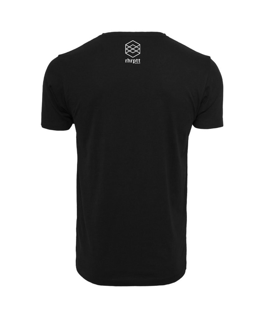 rhrptt t-shirt schwarz brandlogo hinten