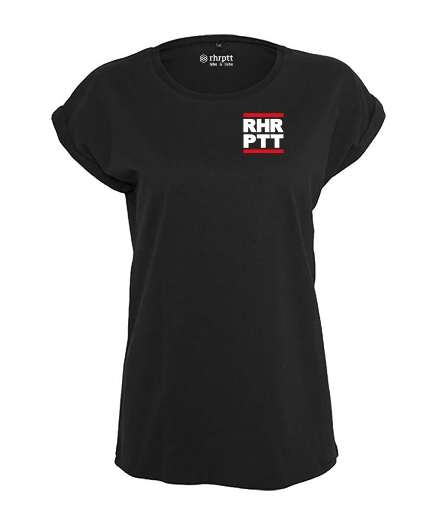 rhrptt t-shirt verkürzte ärmel klein frauen damen schwarz