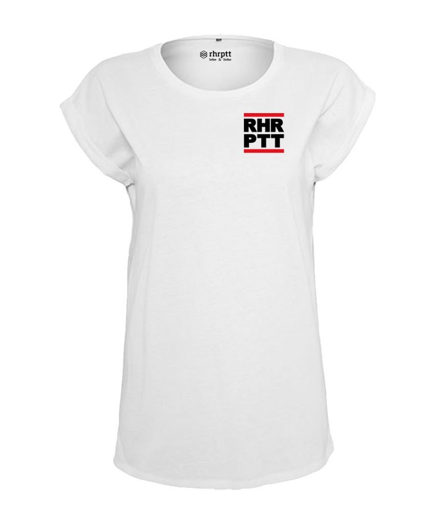 rhrptt t-shirt verkürzte ärmel klein frauen damen weiss