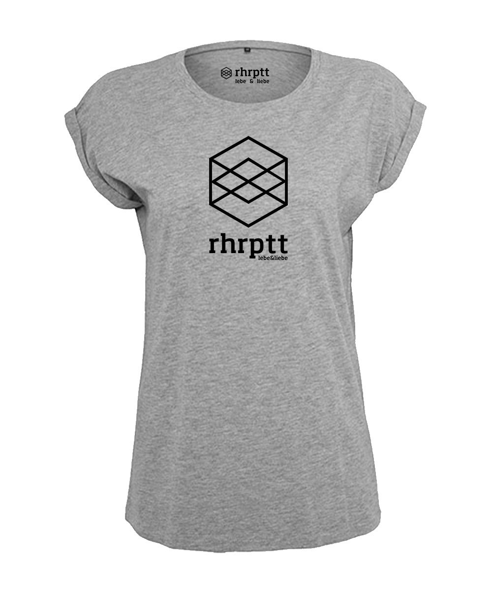 rhrptt tshirt vorne lebe und liebe rhrptt heather grey damen