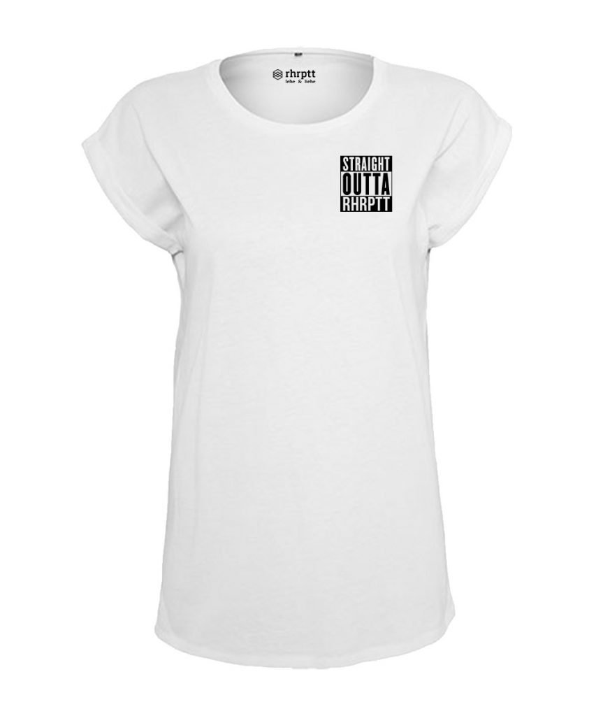 straight outta ruhrpott klein damen frauen weiss