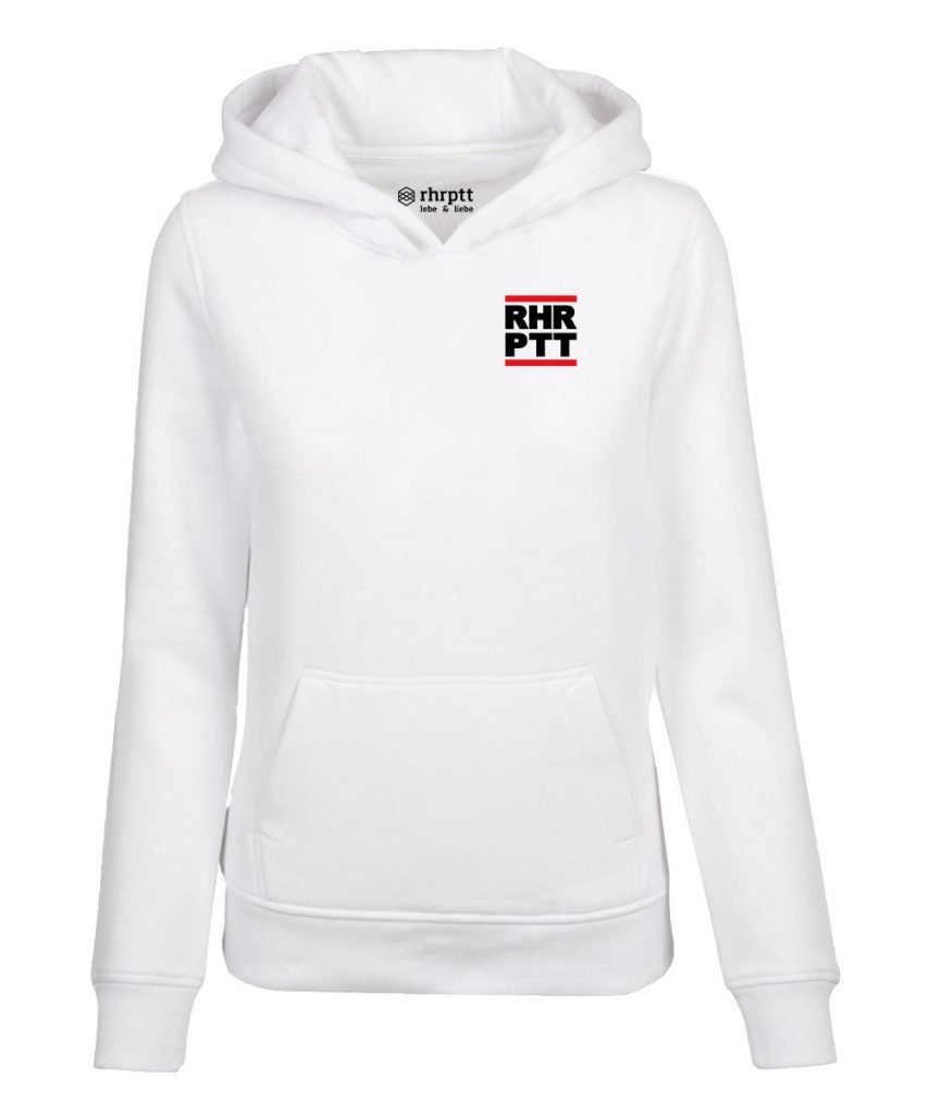 ruhrpott klein hoodie kapuzenpullover damen frauen weiss