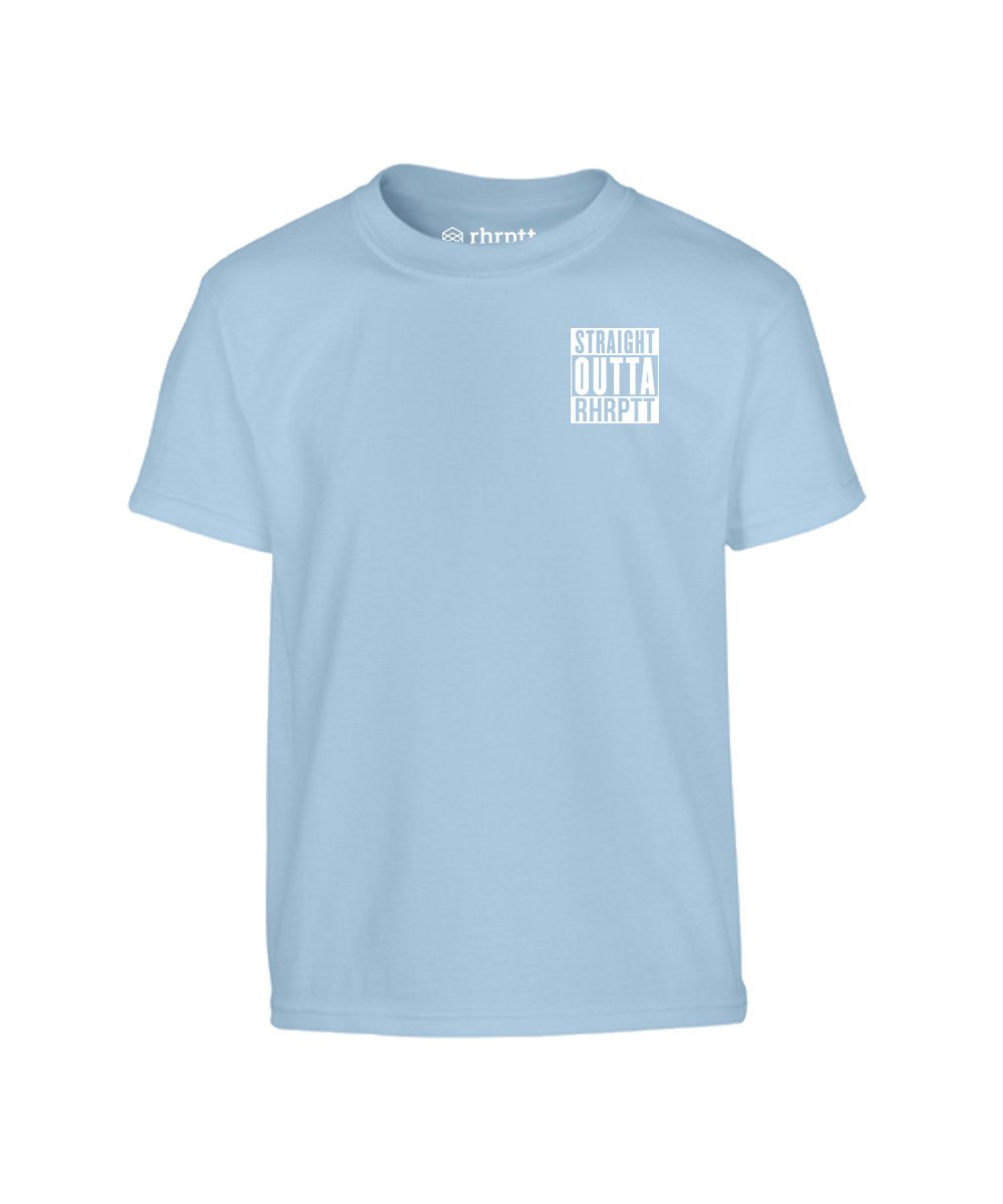 straight outta rhrptt klein kinder t-shirt hellblau