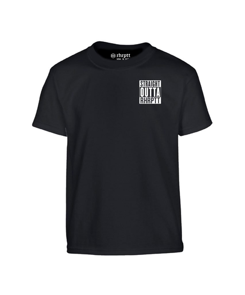 straight outta rhrptt klein kinder t-shirt schwarz