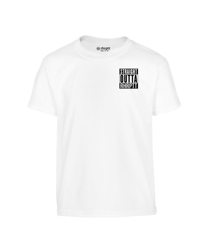 straight outta rhrptt klein kinder t-shirt weiß