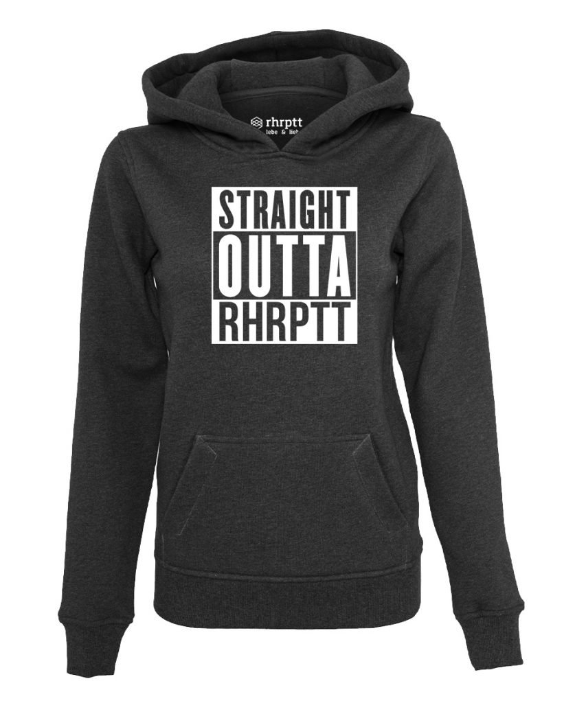 straight outta ruhrpott hoodie kapuzenpullover damen frauen kohle 1